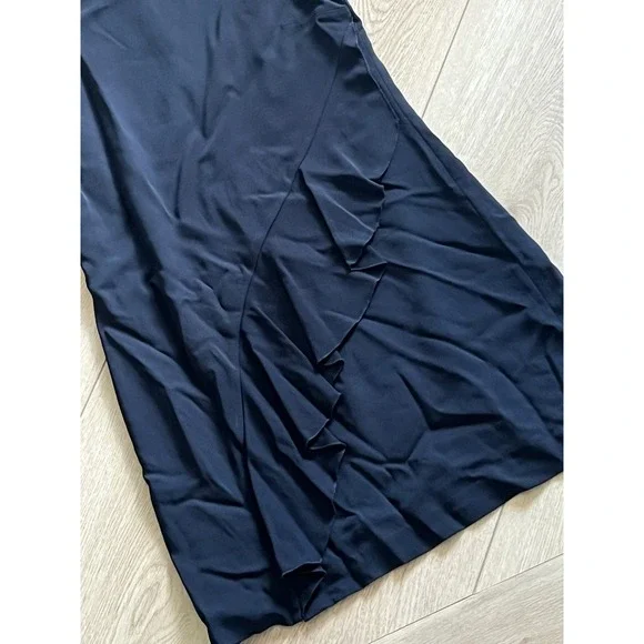 A.L.C. Sleeveless Ruffle‎ Front Dress Designer Mini Black - Picture 2 of 6